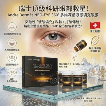Andre Dermés NEO-EYE 360°多維凍齡液態填充眼膜 (5對/盒)