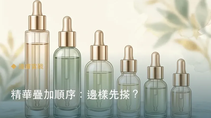 精華疊加順序：邊樣先搽？