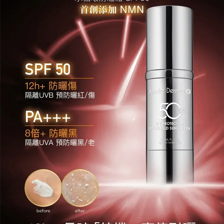 Andre Dermes NMN 水循環物理防曬霜 SPF 50 PA+++ 30ml