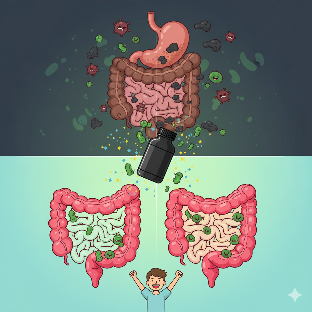 腸道健康示意圖