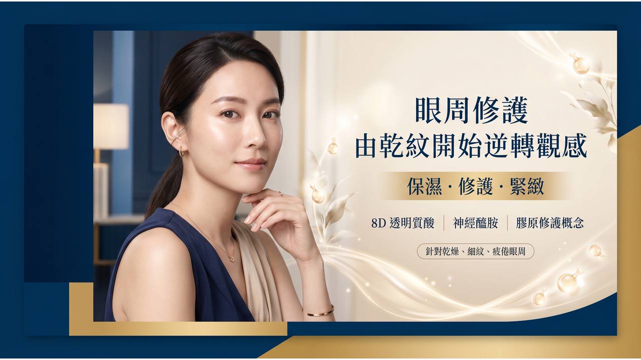 眼周修護 由乾紋開始逆轉觀感