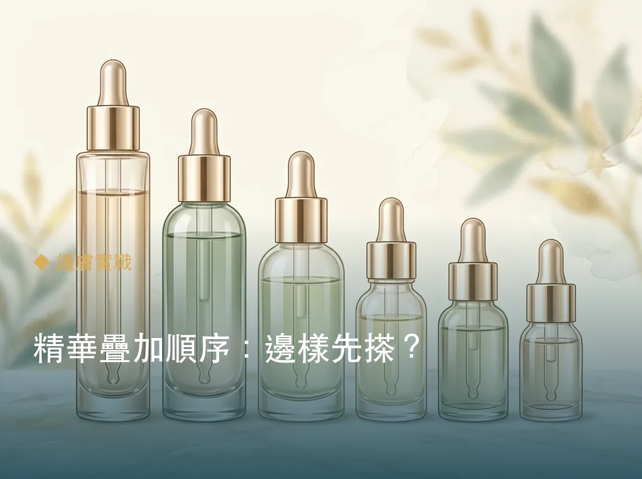 精華疊加順序：邊樣先搽？