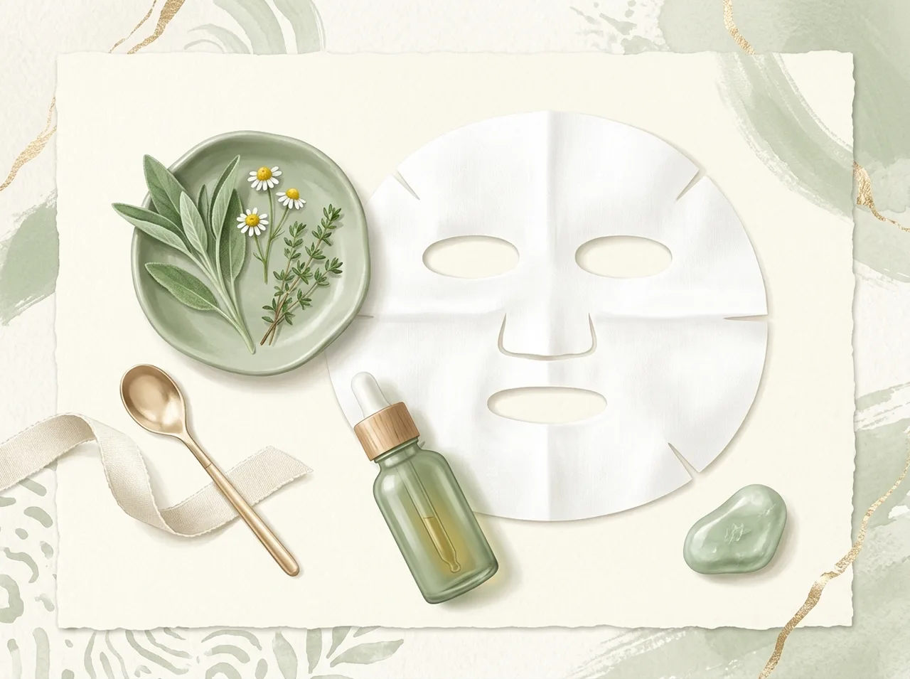 面膜平鋪