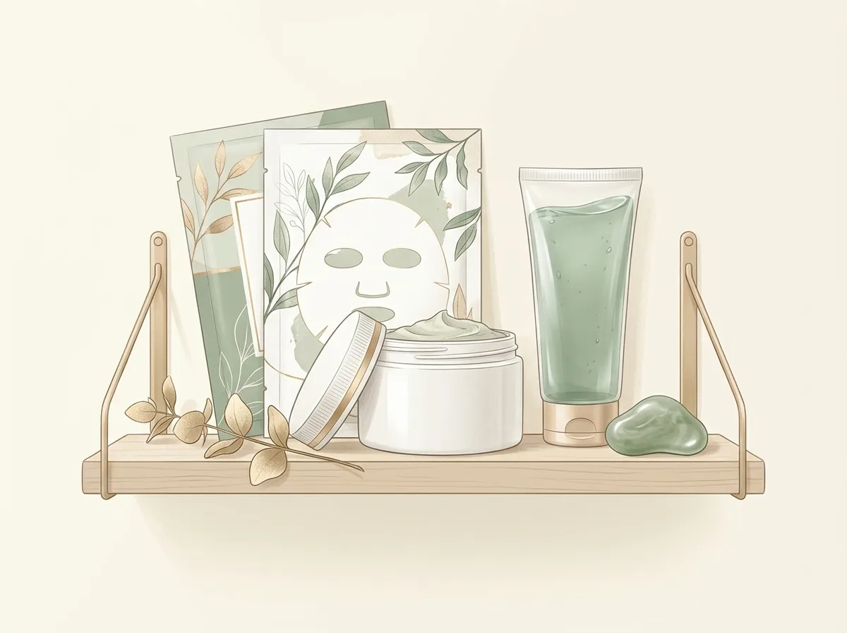 面膜種類陳列